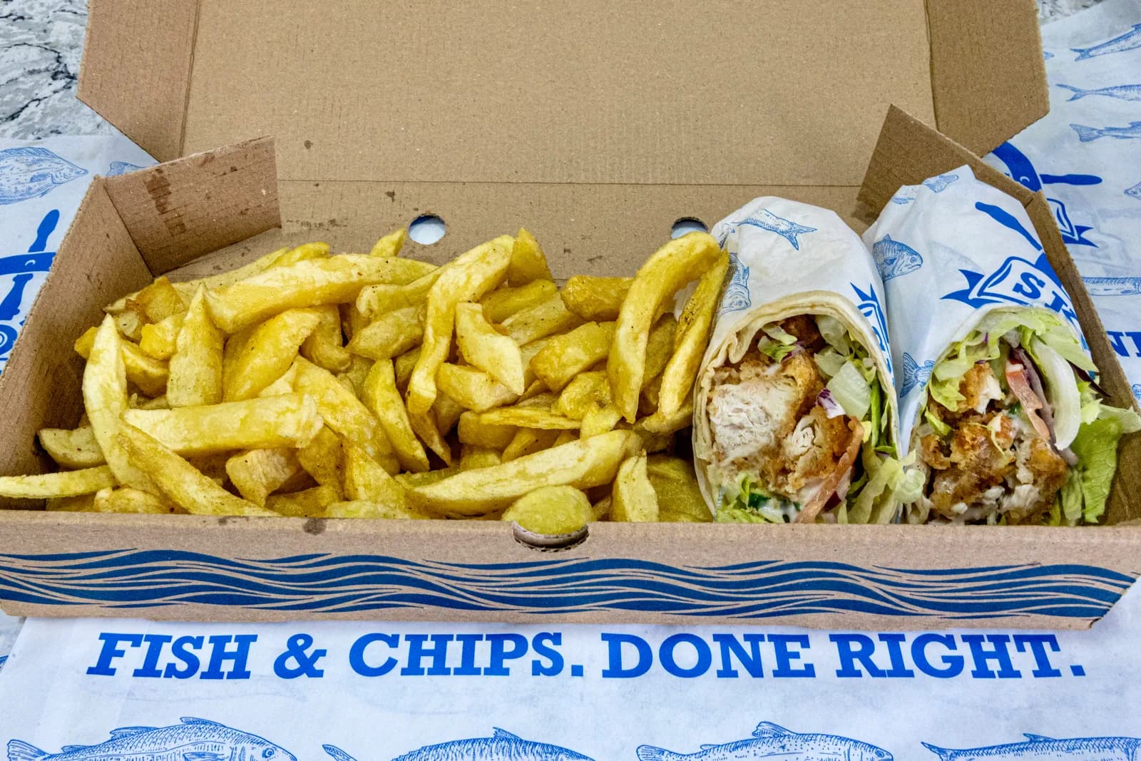 Skippers Chicken Wrap + Chips