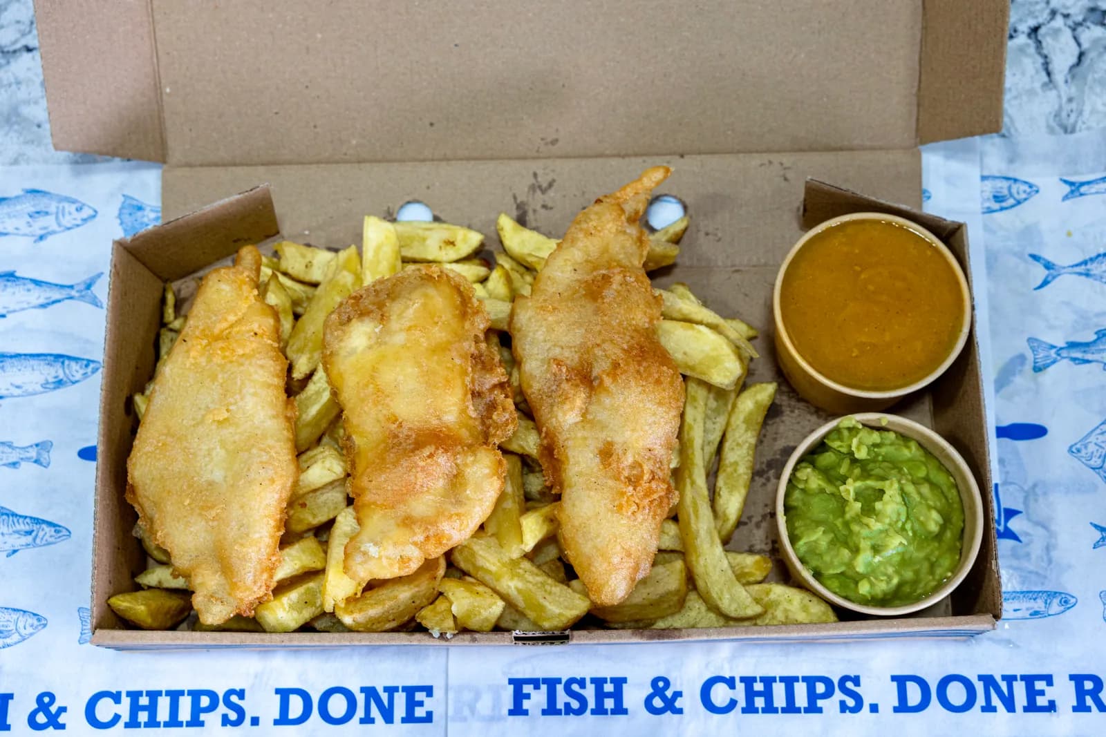 3 Cod Bites & Chips Special