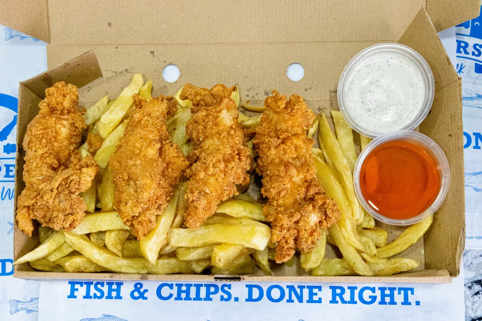 4 Tenders + Chips